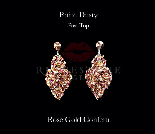 Petite Dusty Post Top - Rose Gold Confetti