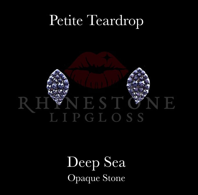 Petite Teardrop Deep Sea – Rhinestone Lipgloss