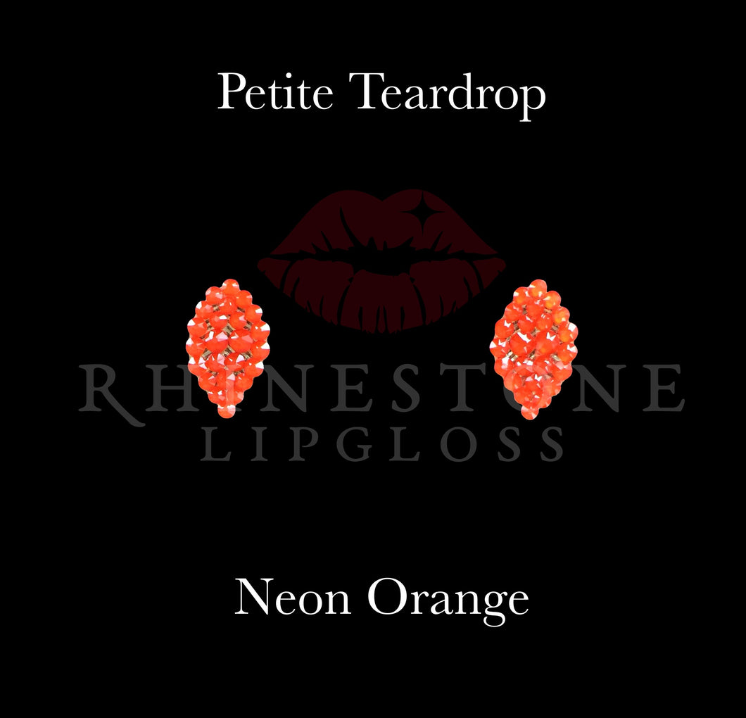 Petite Teardrop Neon Orange