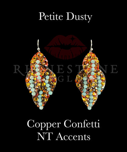 Dusty Petite Confetti Copper with Natural Turquoise Accents