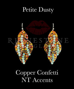 Dusty Petite Confetti Copper with Natural Turquoise Accents