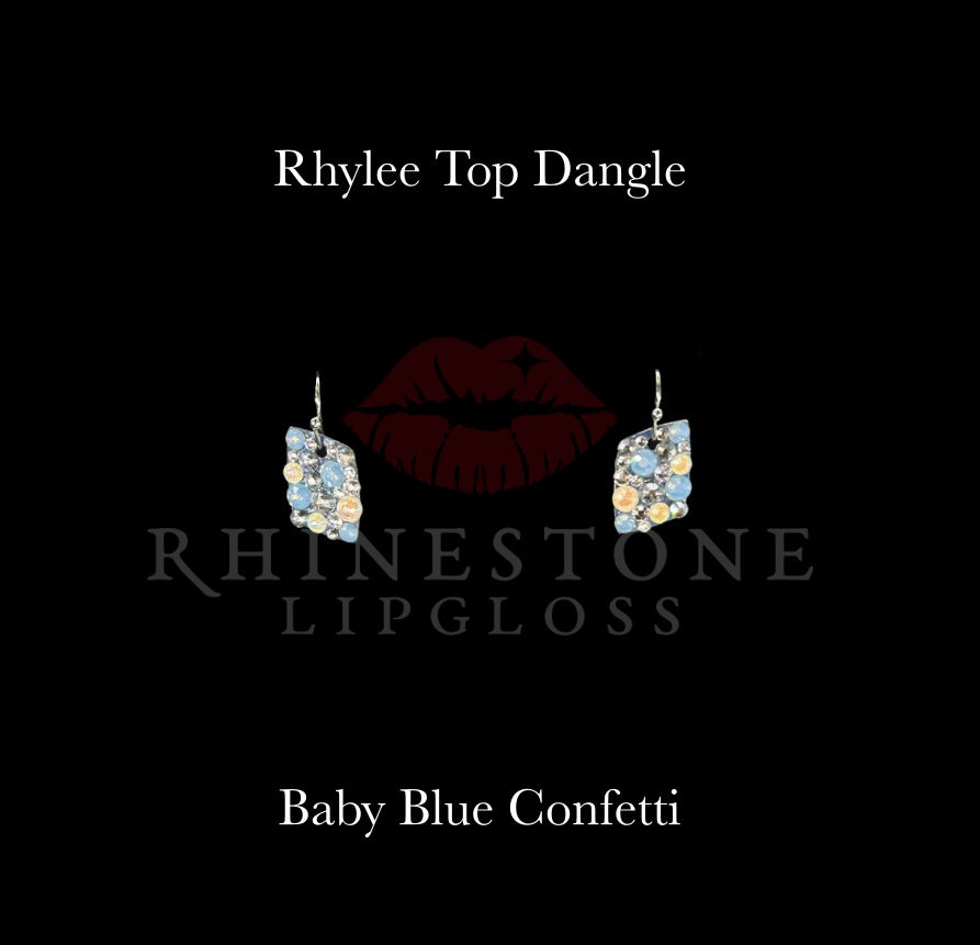 Rhylee Top Dangle Confetti Baby Blue