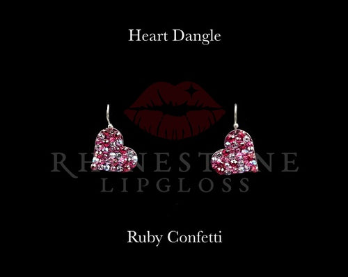 Heart Dangle Ruby Confetti