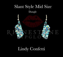Slant Mid Confetti Dangle - Lindy Confetti Earrings