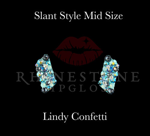 Slant Mid Confetti Dangle - Lindy Confetti