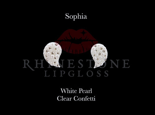 Sophia Confetti White Pearl and Clear