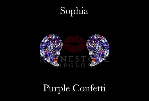 Sophia - Purple Confetti