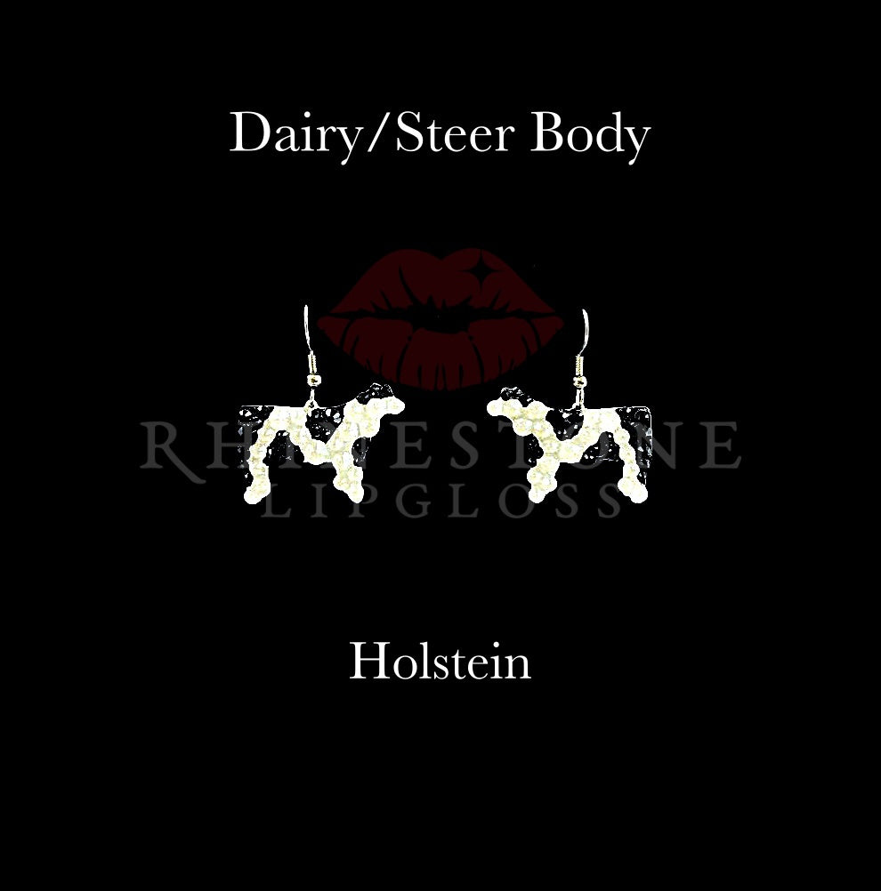 Steer Body - Holstein Style - Jet and White Electric