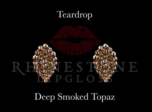 Teardrop Deep Smoked Topaz