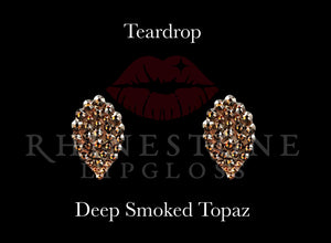 Teardrop Deep Smoked Topaz