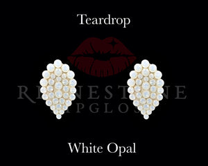 Teardrop White Opal