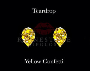 Teardrop Yellow Confetti