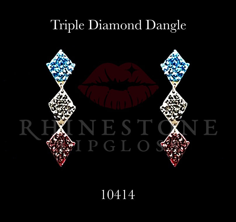 Triple Diamond Dangle - 10414