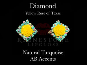 Diamond Yellow Rose of Texas Natural Turquoise