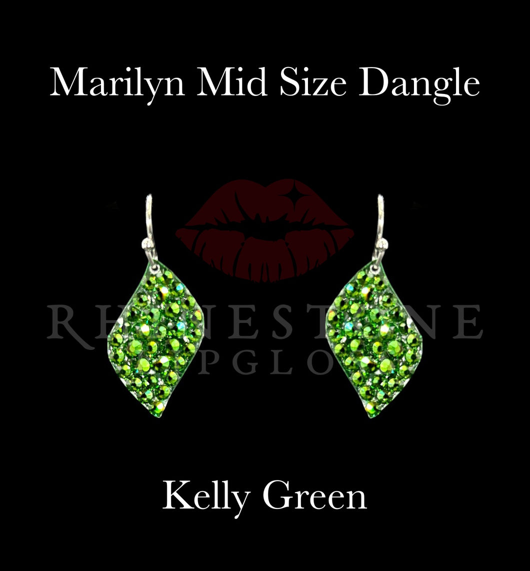 Marilyn Mid Size Dangle Kelly Green