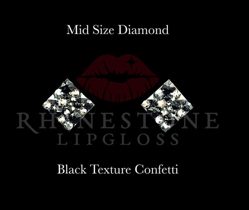 Diamond Mid Size Confetti - Black Confetti