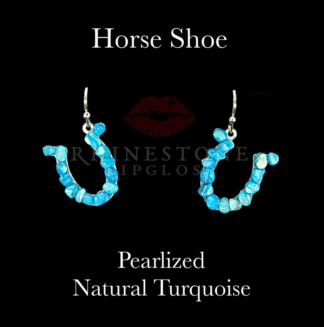 Horseshoe - Pearlized Natural Turquoise