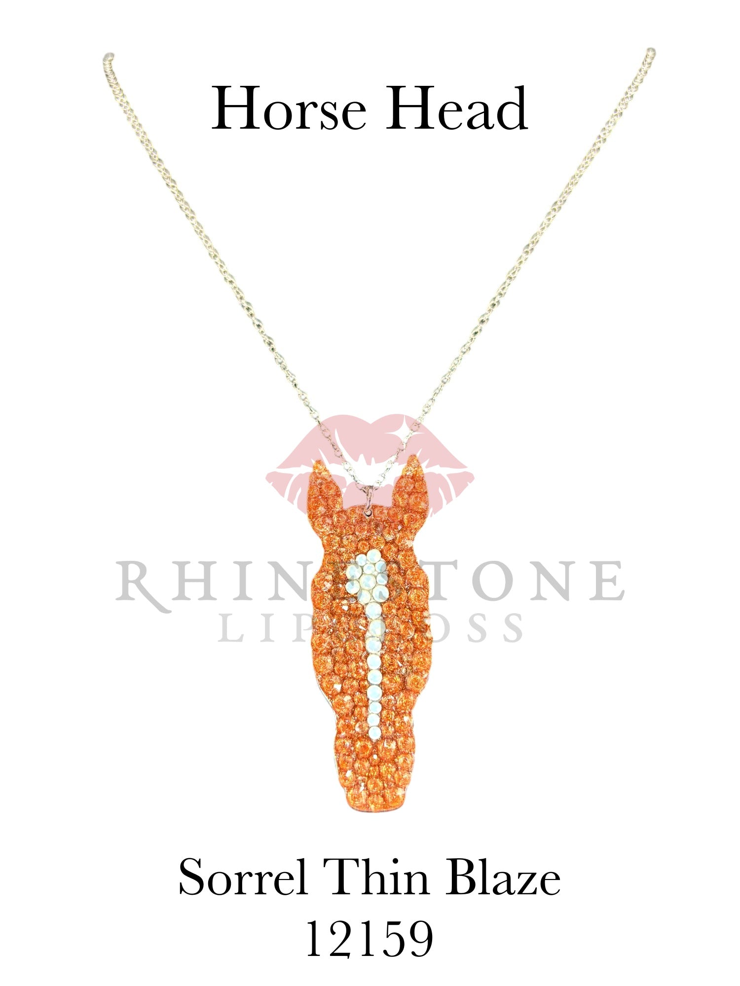 Horse Head Exclusive Pendant Sorrel with Thin Blaze