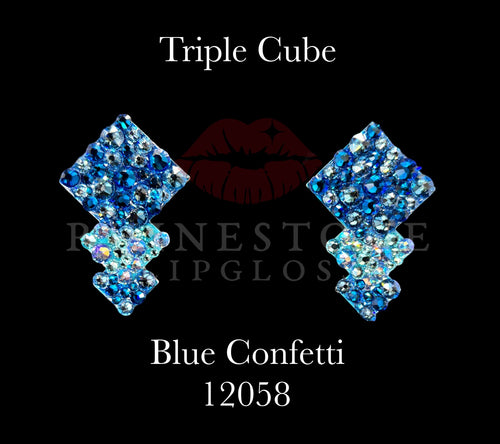 Triple Cube - 12058 Blue Confetti