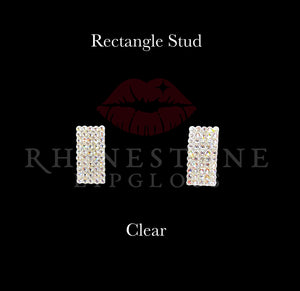 Rectangle Stud Clear