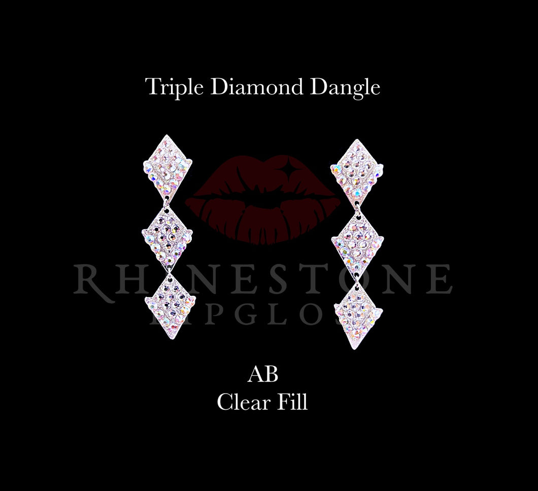 Triple Diamond Dangle