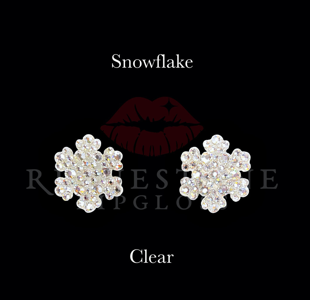 1) Snowflake Stud Clear