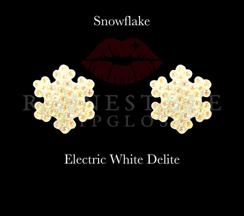 1) Snowflake Stud Electric White Delite