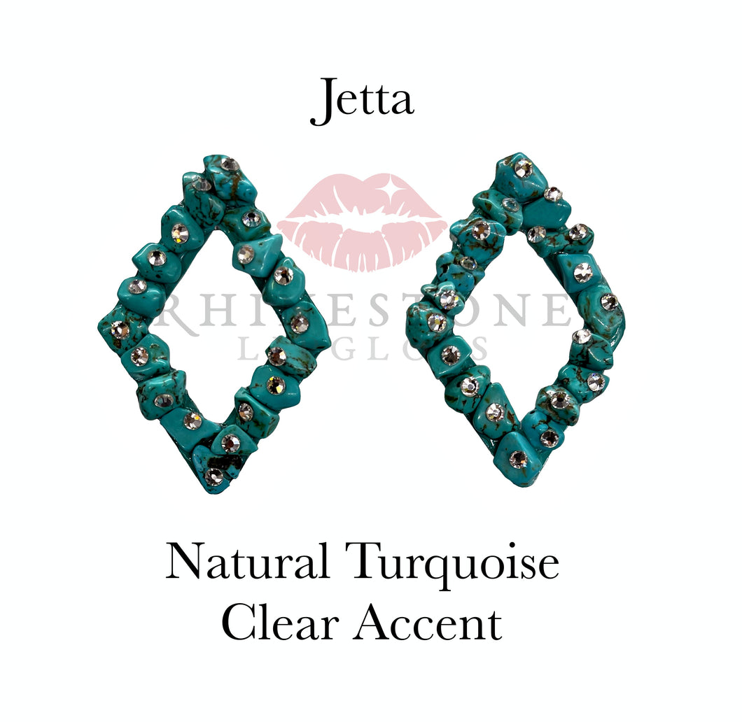 Jetta Exclusive Natural Turquoise with Clear Accents