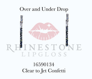 Over and Under Exclusive Confetti Clear, Silver Night, Jet Hematite
